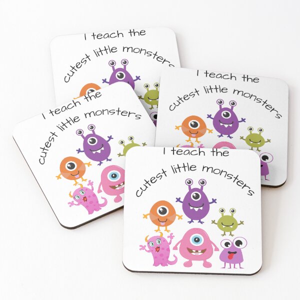 Item preview, i teach the cutest little monsters, funny teacher Halloween, kindergarten designed and sold by helkav.