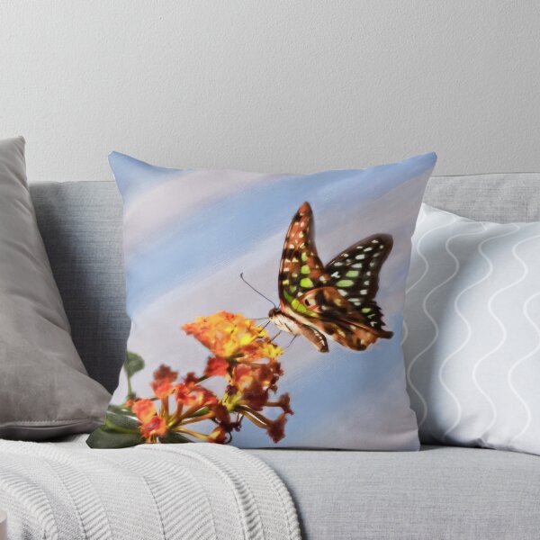 Item preview, Tail Jay on Scarlet Milkweed designed and sold by PhotosByHealy.