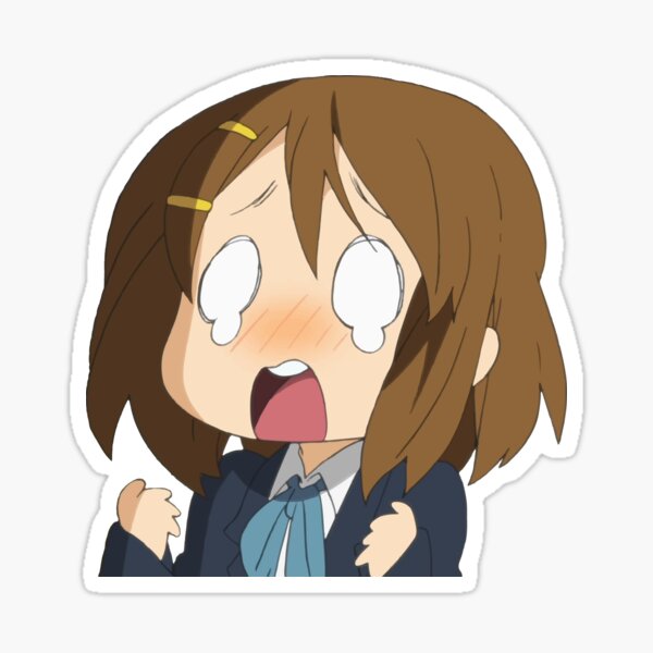 Surprised Anime Girl in a Hat Sticker - Free PNG Download