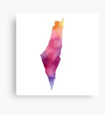 Israel Watercolor Canvas Print