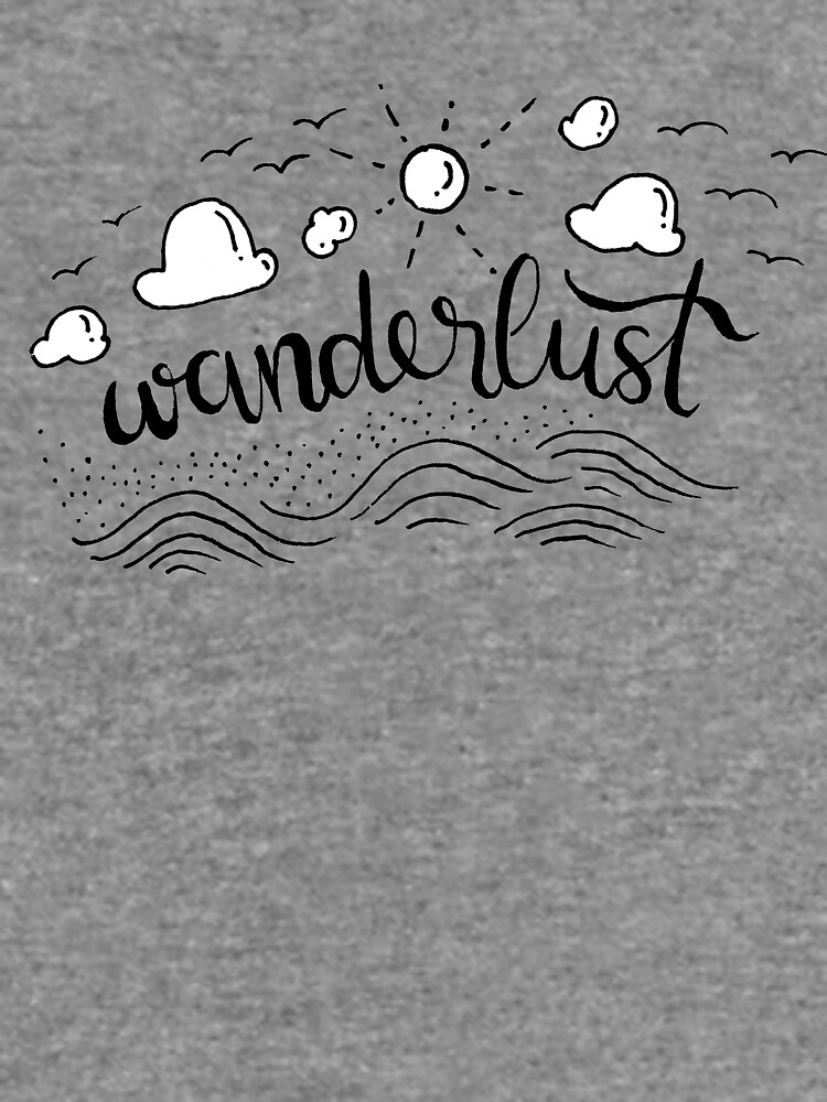 Wanderlust - Black and White illustration by mirunasfia