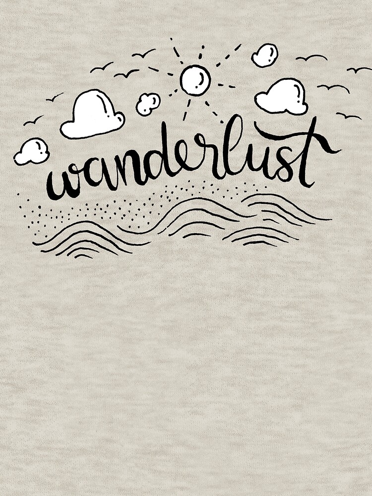 Wanderlust - Black and White illustration by mirunasfia