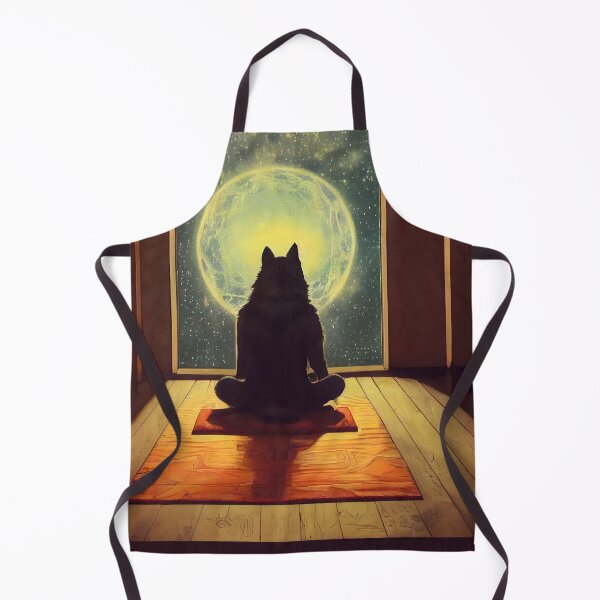 Item preview, A Awarewolf is sitting and meditating designed and sold by Jaraz.