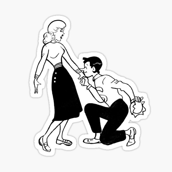 the-marriage-proposal-or-the-first-kiss-sticker-for-sale-by