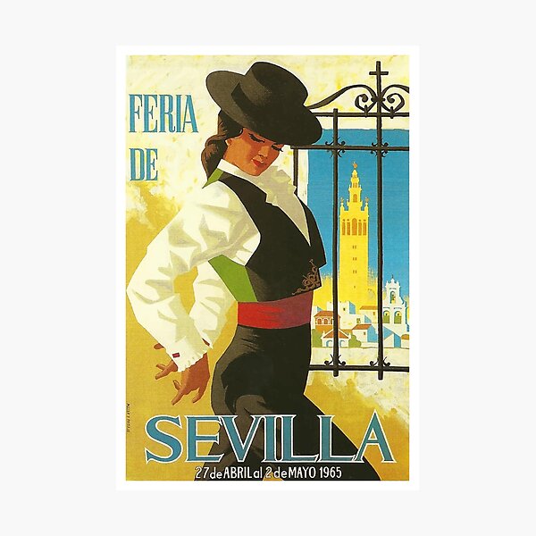 Spain 1965 Seville April Fair Poster Photographic Print