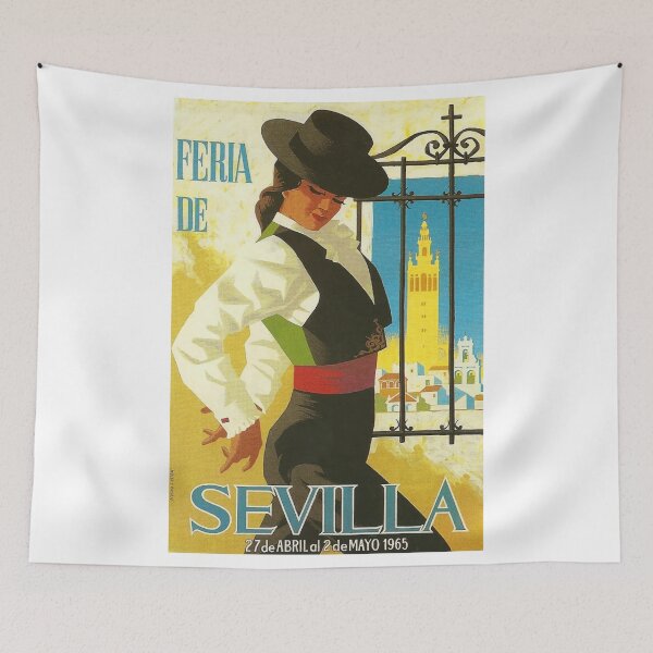 Item preview, Spain 1965 Seville April Fair Poster designed and sold by retrographics.