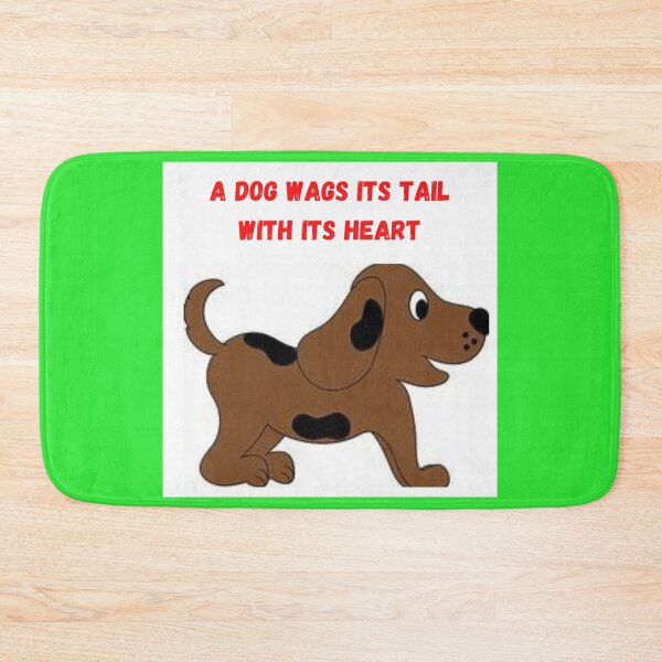 Item preview, " A DOG WAGS ITS TAIL WITH ITS HEART " CUTE DOG DESIGN designed and sold by findsbyjune374.