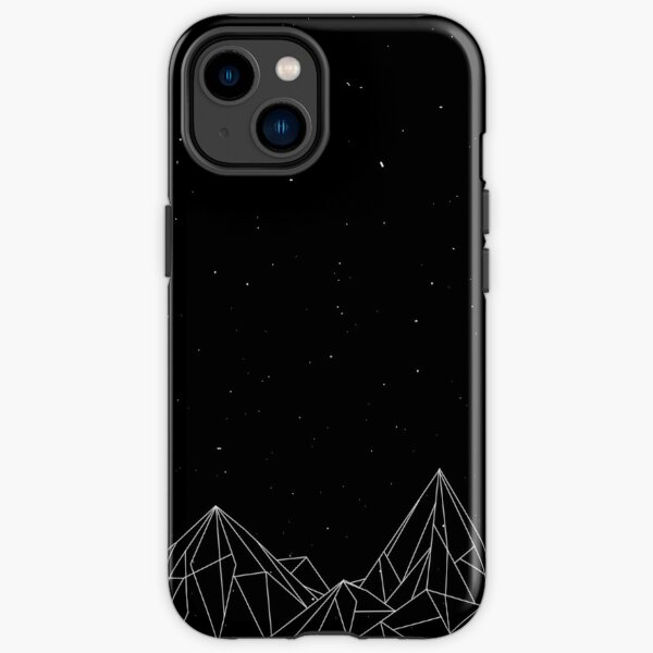 Night Court Mountains - Black (OLD VERSION) iPhone Tough Case