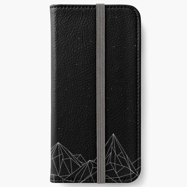 Night Court Mountains - Black (OLD VERSION) iPhone Wallet