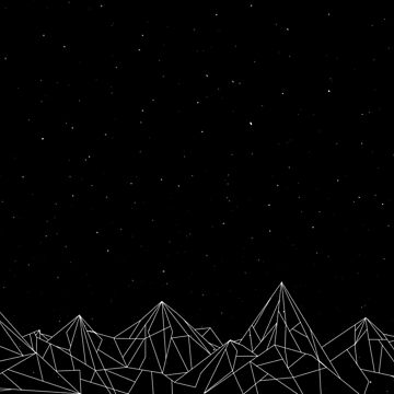 Vorschaubild zum Design Night Court Mountains - Schwarz (ALTE VERSION) von floeing