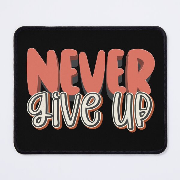 Item preview, Never Give Up Red Sans Serif Retro 3D Effects Fonts Typography designed and sold by Cawaiico.