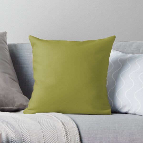 Golden Lime 16-0543 TCX | Pantone | Color Trends | New York | Fall Winter 2017 | Solid Colors | Fashion Colors | Throw Pillow
