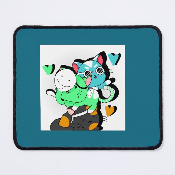Item preview, Dream Team (dreamwastaken, georgenotfound & sapnap) as cats designed and sold by GeovaGoodwin.