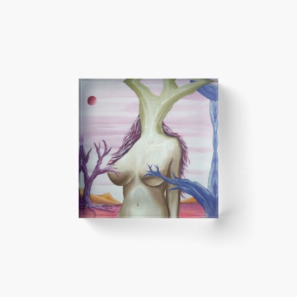 Surreal painting. Surreal-painting Acrylic Block