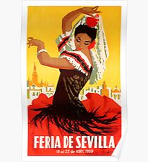 Spanien 1959 Sevilla April Fair Poster Poster
