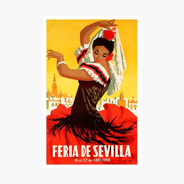 Spain 1959 Seville April Fair Poster Photographic Print