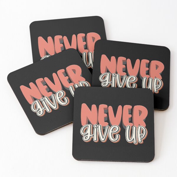 Item preview, Never Give Up Red Sans Serif Retro 3D Effects Fonts Typography designed and sold by Cawaiico.