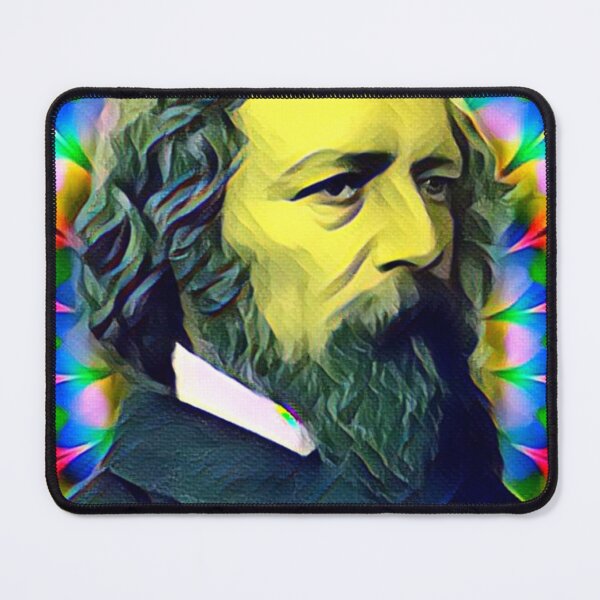 Item preview, Alfred Tennyson Artwork | Alfred Tennyson Portrait | Alfred Tennyson Wall Art designed and sold by Suyogsonar25.