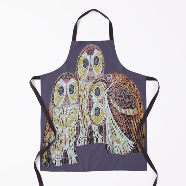 Item preview, Three Large Owls Detailed Vector In Art Nouveau Style designed and sold by taiche.