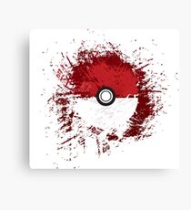 Pokeball Splat Canvas Print