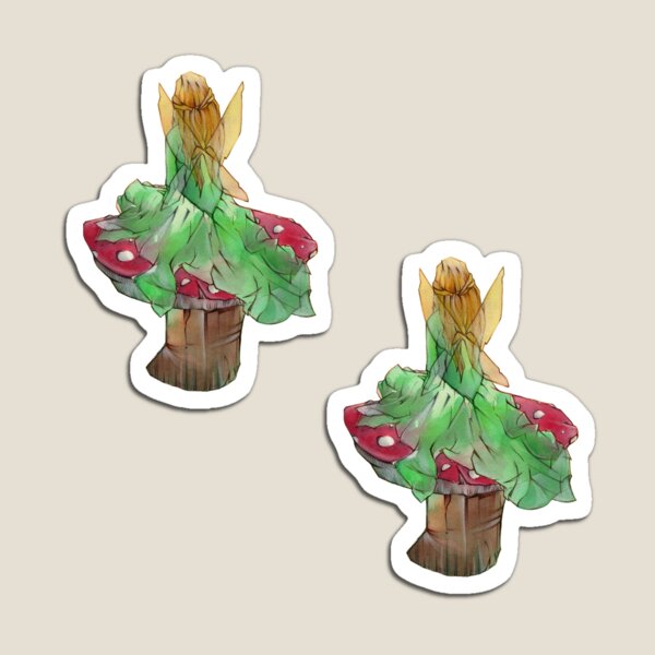 Item preview, Two Toadstool Fairies designed and sold by GhostlyNature.