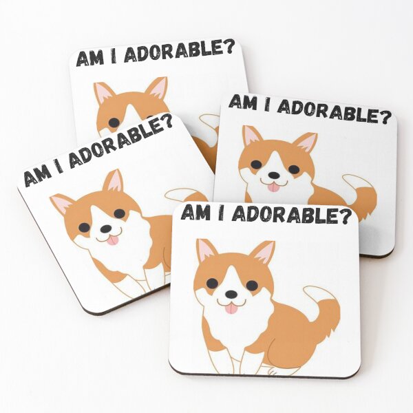 Item preview, " AM I ADORABLE? " CUTE DOG DESIGN designed and sold by findsbyjune374.