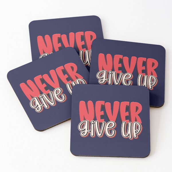 Item preview, Never Give Up Red Sans Serif Retro 3D Effects Display Fonts Typography designed and sold by Cawaiico.
