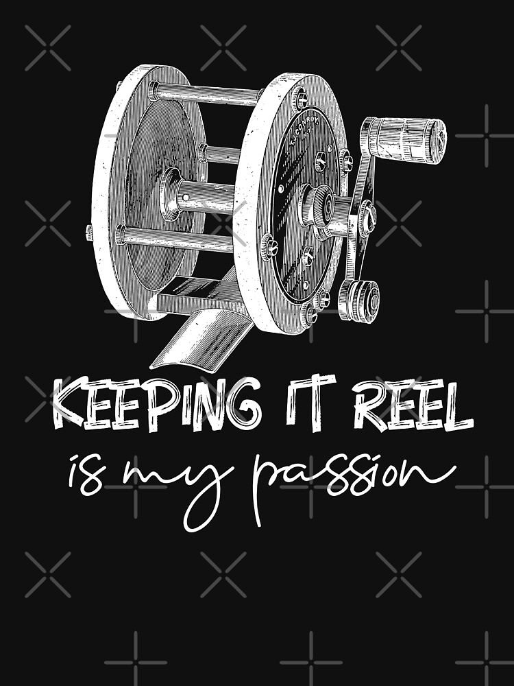 "Keeping It Reel Funny Vintage Fishing Fisherman" Tshirt for Sale by
