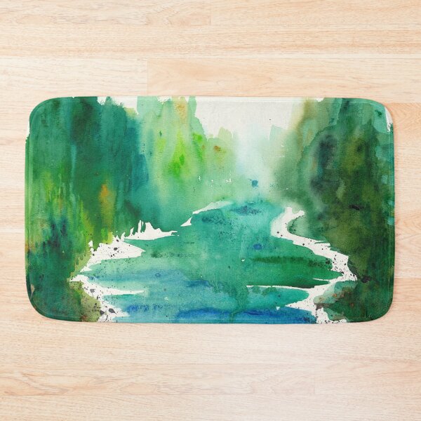 Item preview, A River Runs Through It, Abstract Watercolour Painting designed and sold by ErinsGarden.