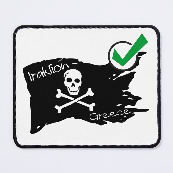 Item preview, Flag iraklion greece - Pirate society designed and sold by WhereIsTravis.