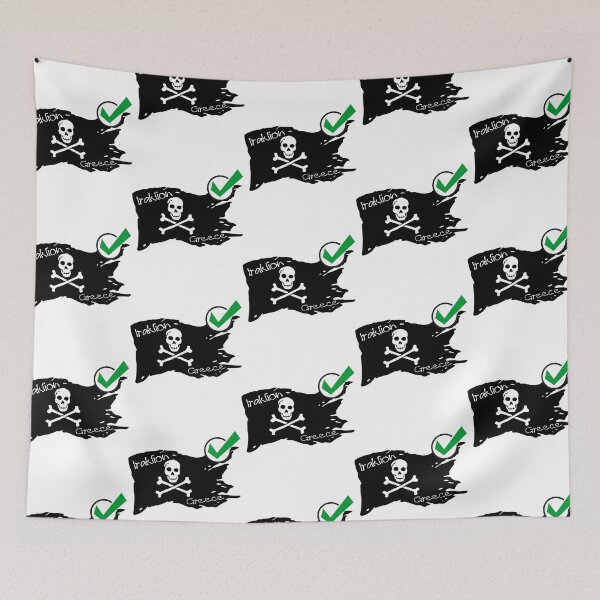 Item preview, Flag iraklion greece - Pirate society designed and sold by WhereIsTravis.