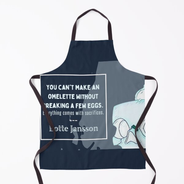 Item preview, "can't break an omelet" ~Lotte | LWA Quote (white variant) designed and sold by VoltageStone.