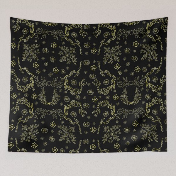 Item preview, vintage golden floral designed and sold by B0red.