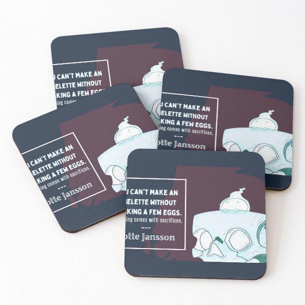 Item preview, "can't break an omelet" ~Lotte | LWA Quote (red variant) designed and sold by VoltageStone.