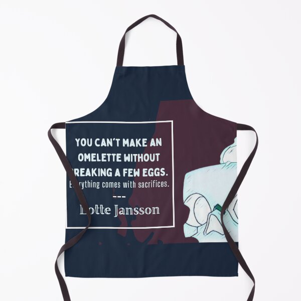 Item preview, "can't break an omelet" ~Lotte | LWA Quote (red variant) designed and sold by VoltageStone.
