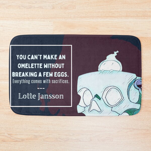 Item preview, "can't break an omelet" ~Lotte | LWA Quote (red variant) designed and sold by VoltageStone.