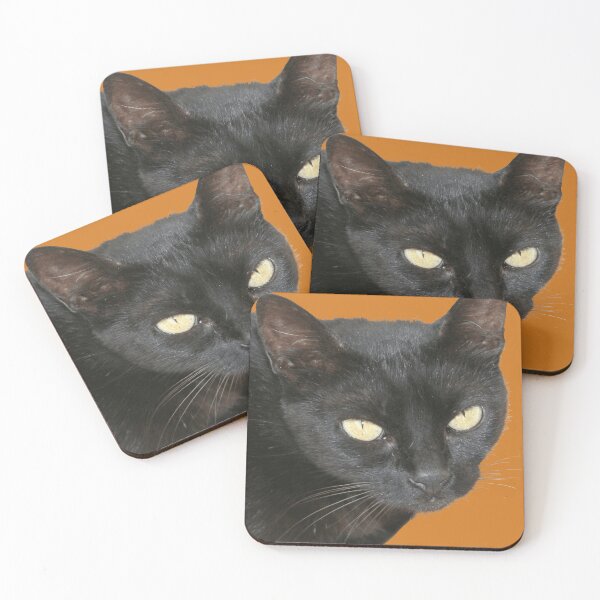 Item preview, Photograph Cut Out Of Black Cat With Yellow Eyes designed and sold by taiche.