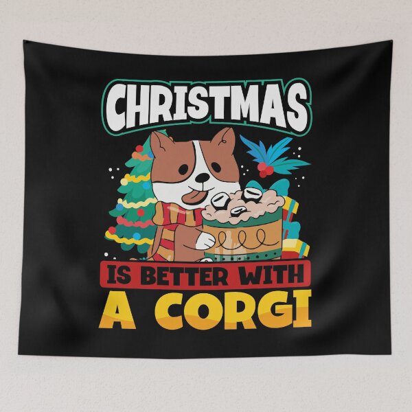 Item preview, Christmas life is better with a Corgi designed and sold by TravelAl.