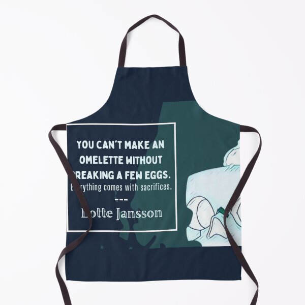 Item preview, "can't break an omelet" ~Lotte | LWA Quote (green variant) designed and sold by VoltageStone.
