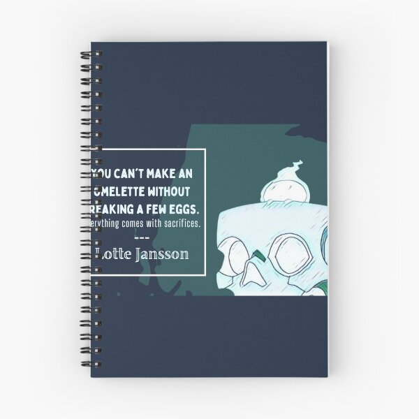 Item preview, "can't break an omelet" ~Lotte | LWA Quote (green variant) designed and sold by VoltageStone.