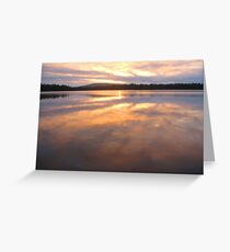 Sunrise on the lake Greeting Card