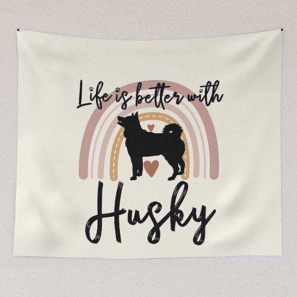 Item preview, Husky dog Rainbow Aesthetic Boho designed and sold by rafaeltto.
