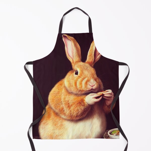 Item preview, Rabbit eating pizza designed and sold by ladarkepoque.