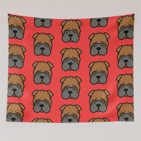 Item preview, Shar Pei face - Wrinkly Shar Pei mom - Shar Pei gifts - Shar Pei love - shar-pei designed and sold by smooshfaceutd.