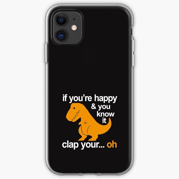 T-Rex clap your hands iPhone Soft Case