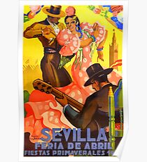 Spanien 1949 Sevilla April Fair Poster Poster