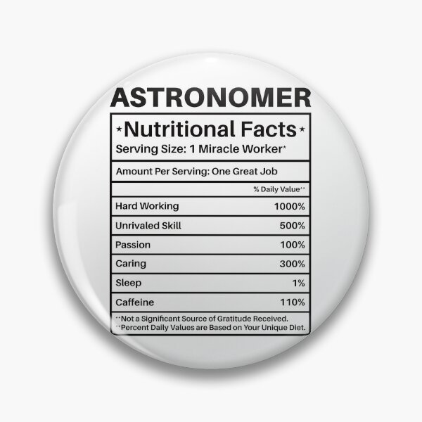 Artikelvorschau, Astronomer Nutritional Facts Label: Astronomie-Liebhaber-Geschenk Lustige Astronomie entworfen und verkauft von Adexyl.