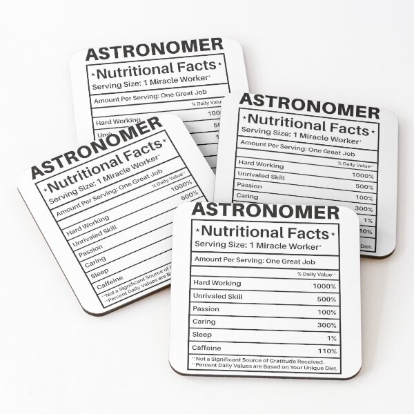 Item preview, Astronomer Nutritional Facts Label: Astronomy Lovers Gift Funny Astronomy designed and sold by Adexyl.