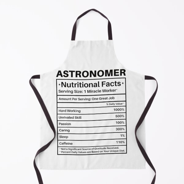 Item preview, Astronomer Nutritional Facts Label: Astronomy Lovers Gift Funny Astronomy designed and sold by Adexyl.