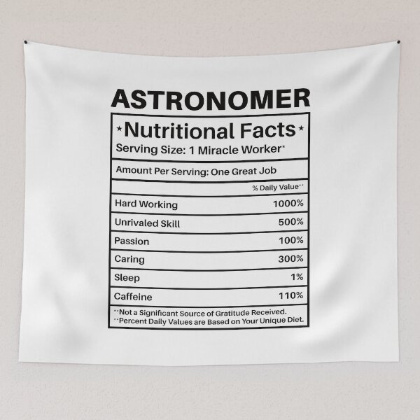 Item preview, Astronomer Nutritional Facts Label: Astronomy Lovers Gift Funny Astronomy designed and sold by Adexyl.